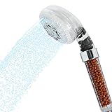 Hand Held Filtered Shower Head (Clear) - 4 Filter Spray Settings for a Full Spa Experience