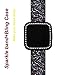 Greaciary Glitter Watch Bands Women/Girl Compatible for Fitbit Versa,Sparkly Replacement Straps Bracelet Luxury Elegant Compatible for Smartwatch Versa -Black