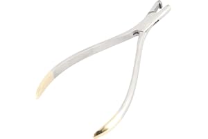 Annhua Distal End Cut Plier with Mini Head & Longer Handle, Hold & Cut Hard and Soft Wire Orthodontic Cutter Dental Surgical Instrument Tool