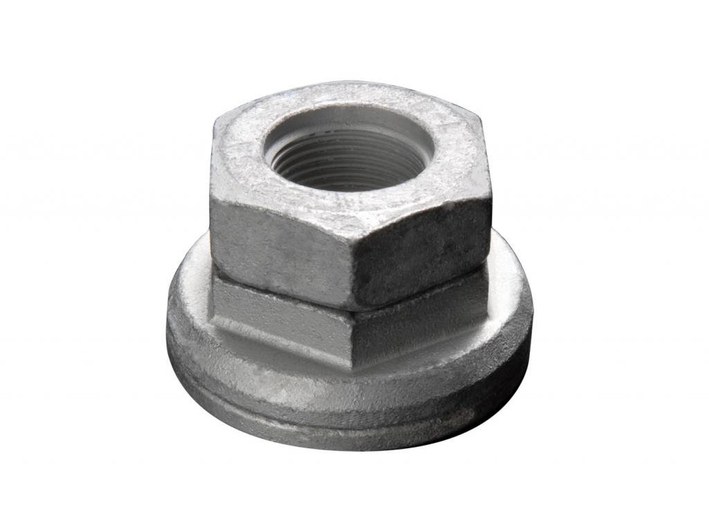 DiscLock Steel Hex Flange Vibration Proof Safety Wheel Nut, Class 10.