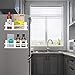 Hoopoton Magnetic Spice Rack Single Tier Refrigerator spice organizer Shelf, Easy to Install The Side of the Refrigerator