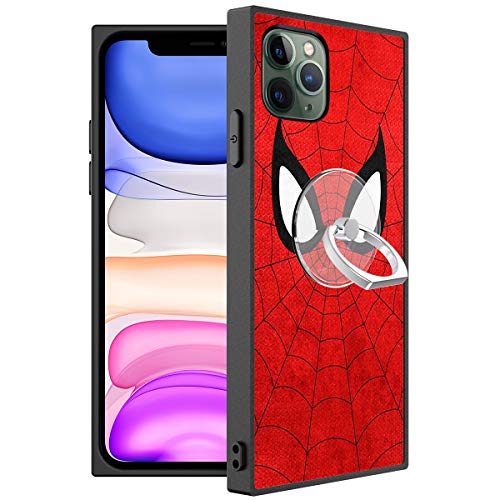 Compatible for iPhone 11 Pro Max Case, Square Plastic Protective iPhone 11 Pro Max Cover Anti - Scratch Shockproof TPU Cover for iPhone 11 pro max 6.5 inch - Spider-Man