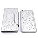 iPhone 7 Plus Wallet Case, HESPLUS Bling Sparkly Magnetic Flip Folio [Detachable] Leather Wallet Case Cover with Credit Card Slot Holder for iPhone 7 Plus 5.5 Inch - Silver