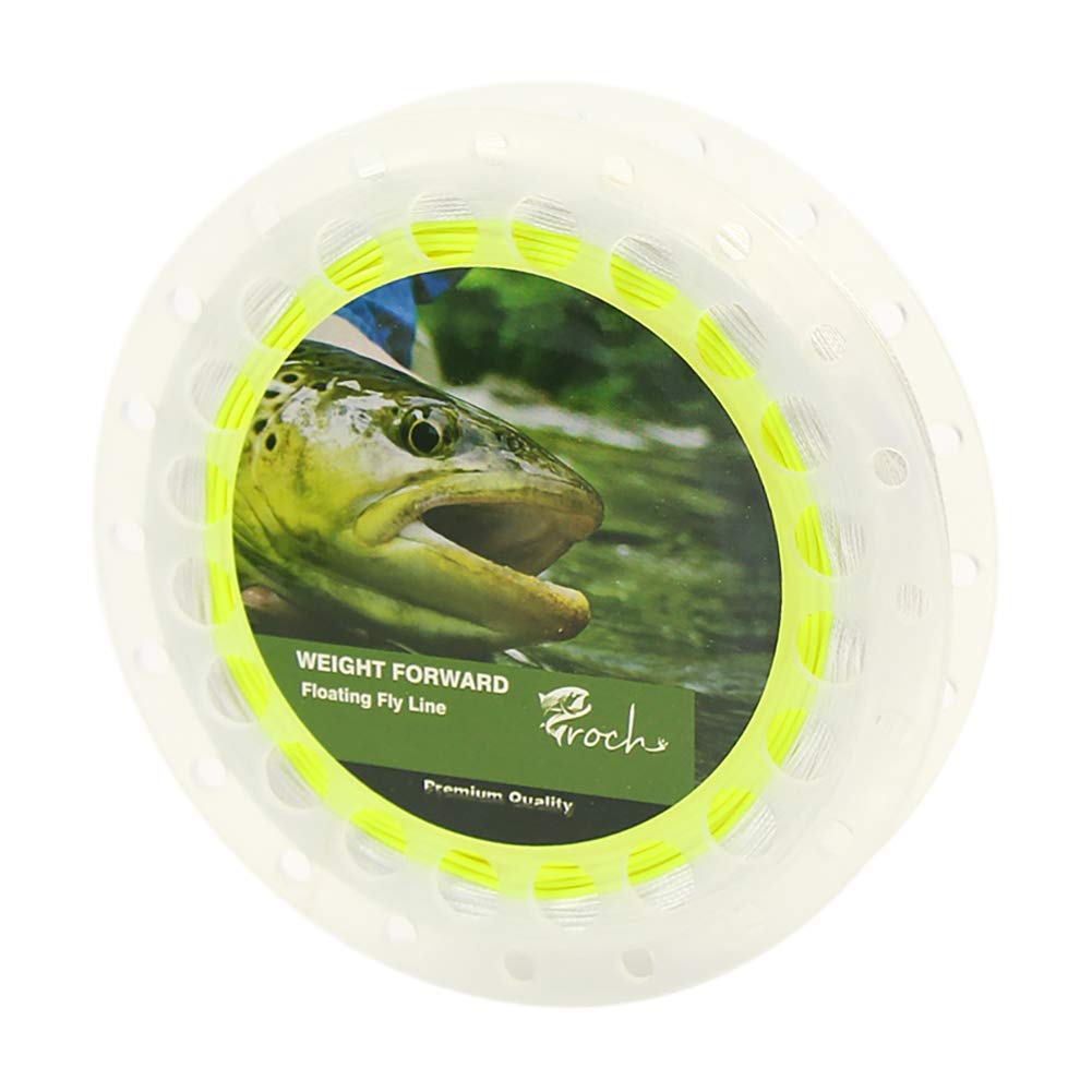 Croch Weight Forward Fly Fishing Line WF 3F 4F 5F 6F 7F 8F 100ft + Backing Line + 9ft Leader