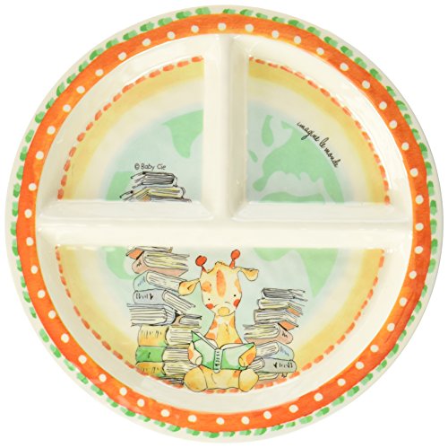 Imagine Le Monde 'Imagine The World' Round Textured Sectioned Plate, Multicolor