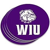Western Illinois University Leathernecks Logo Novelty Coaster Set