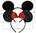 FANYITY 2 Pcs Mouse Ears, Mouse Costume Ears Headband for Children Mom Baby Boys Girls Women Party (Red&Black)
