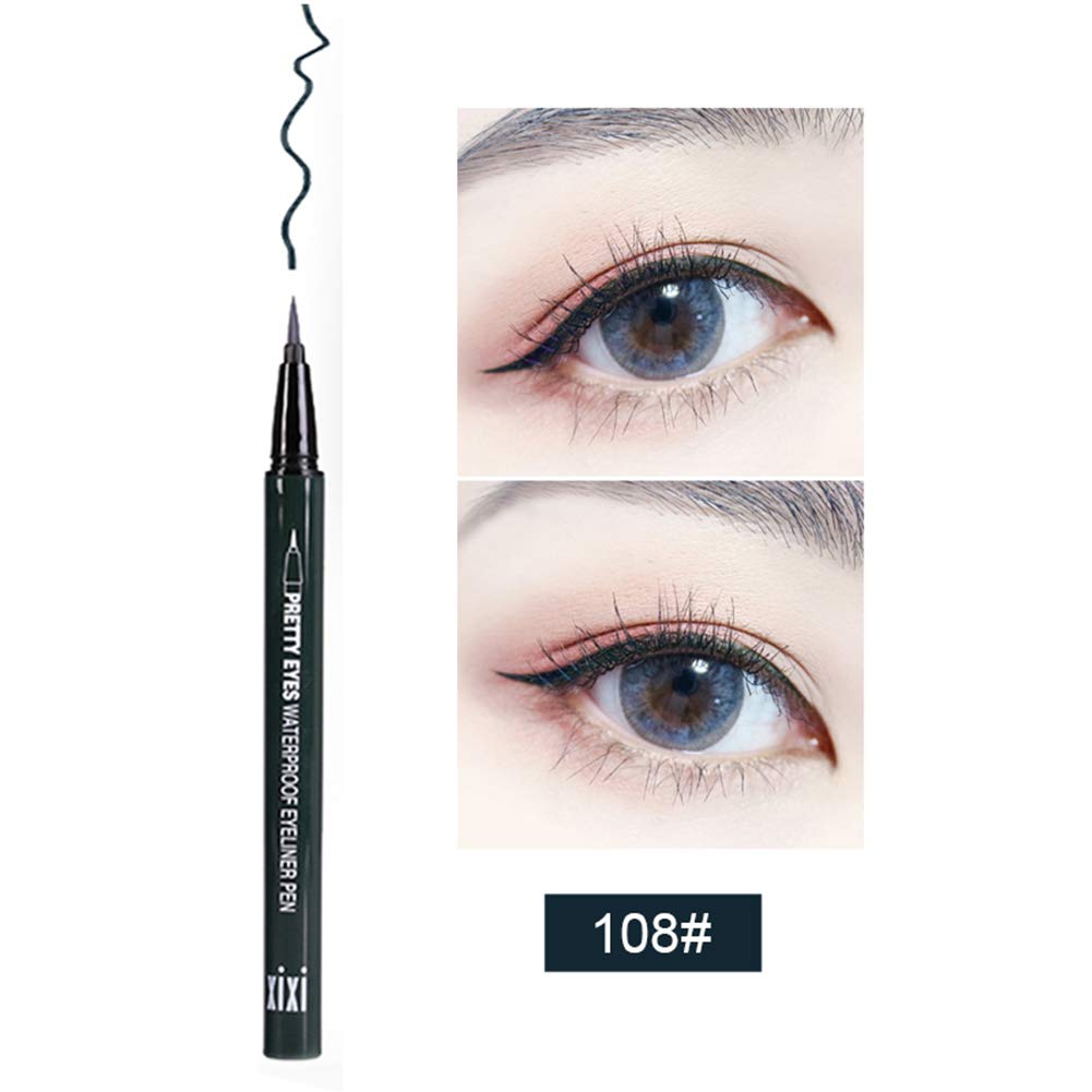 Professional Eyeliner Long-lasting Waterproof Eyeliner Liquid Black Red Brown Eyeliner Pencil Makeup Beauty Comestics Yiitay