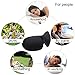 Sleep Mask Visator Memory Foam Eye Mask with Ear Plug 3D Foam Material Lightweight With Adjustable Velcro Strap Light Completely - Best For Travel, Insomnia or Quiet Night Sleep (Pack of 2)