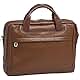 Stylish Laptop Briefcase, Leather, Mid-Size, Brown - BRONZEVILLE | McKlein - 15484