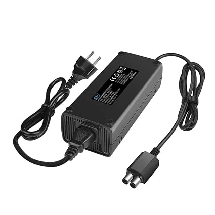 KFD 12V 9,6A Power Netzteil Wand Ladegerät Netzadapter für Microsoft Xbox 360 Slim Konsole, Auto-Spannung 100V-240V Ersatz Ne