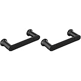 Moen Genta Matte Black Modern 6.8-Inch Length Hand-Towel Bar for Bathroom or Kitchen, BH3886BL (Pack of 2)