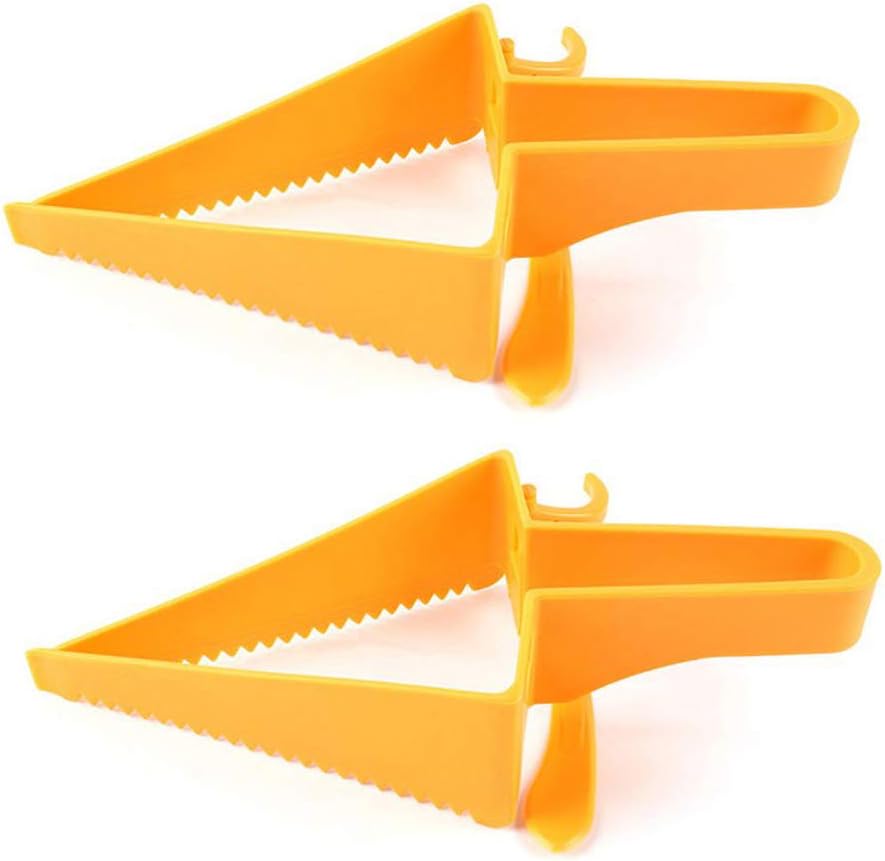 MAXGOODS 2 Pieces Cake Triangle Cutter,Premium Food Grade Plastic Baking Tool Cake Cutter/Slicer/Leveler, Adjustable, Dishwasher Safe