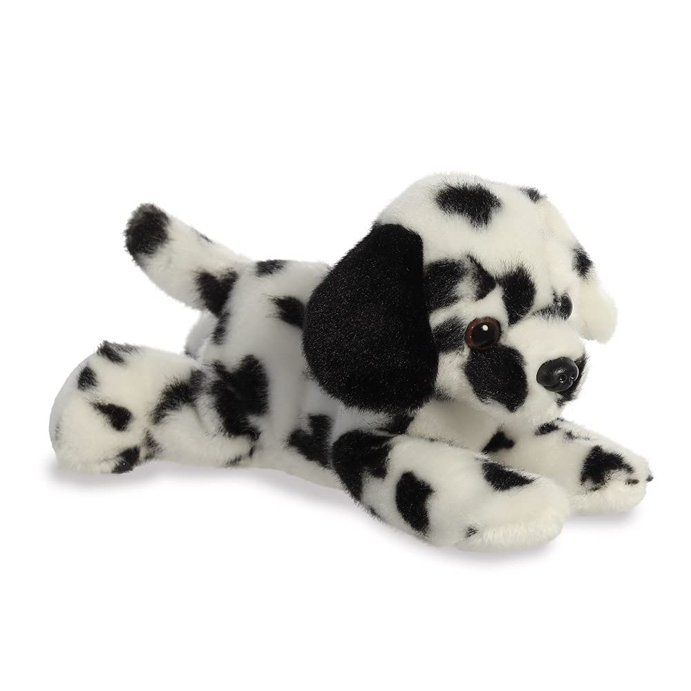 Aurora, 31821, Mini Flopsies Dipper Dalmatian Dog, 8In, Soft Toy, Black and White