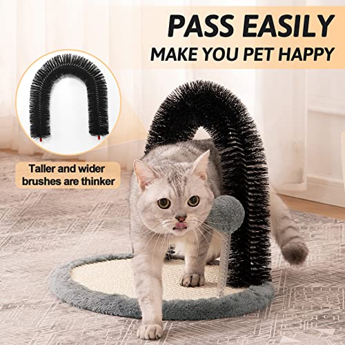 Cat Arch Self Groomer Sisal Cat Scratcher Pad with Cat Hair