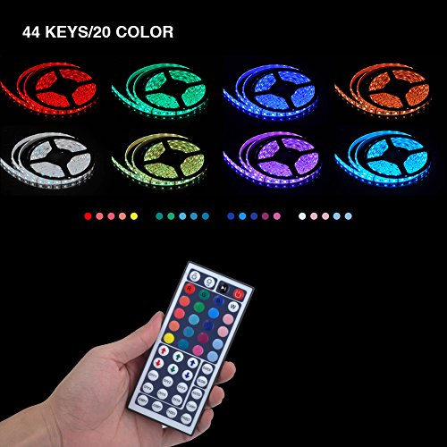 LED Strip 5m mit Fernbedienung Trafo RGB SMD5050 300LED für Weihnachten