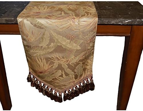 Canaan Company St. Tropaz Decorative Table Runner 54", Gold