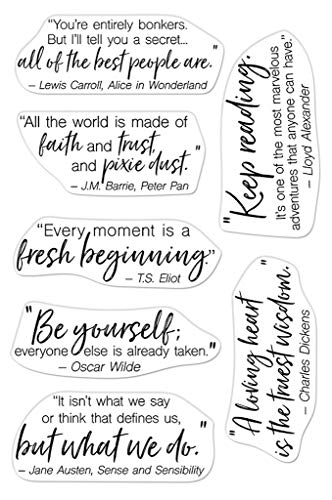 Hero Arts Clear STMP LIT, Literary Quotes (CM524), 4 x 6 Inch at Amazon