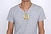 JAJAFOOK Mens Stainless Steel Egyptian Horus Bird Pendant Necklace,24