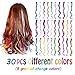 EuTengHao 30 Packs Colored Clip in Hair Extensions 22” Colorful Curly Hair Extensions Clip in for Women and Kids Multi-Colors Party Highlights Streak Synthetic Hairpieces (30 Colors Set)thumb 1