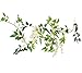 Miracliy Artificial Flowers Vine 2 Pcs 6.6ft Fake Silk Wisteria Ivy Vine Rattan Hanging Garland for Home Party Wedding Decor, White