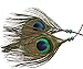 Peacock Feather Headband Peacock Feather Hair Band Weave Headpieces Bohemia Tribal Indian Hippie Headban Headpiece Hair Accessorie for Masquerade Fancy Dress Carnival Festival,Adjustable Length