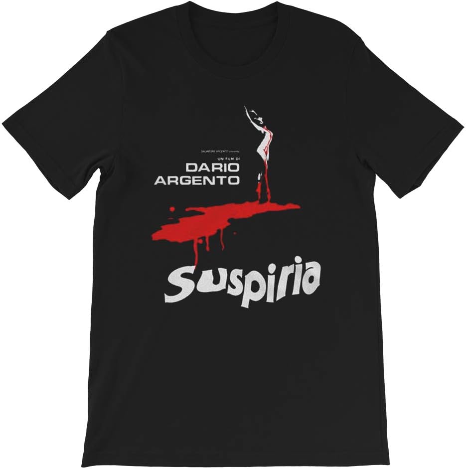 Dario Argento Suspiria 1977 Film Poster Suzy Bannion Sara Miss Tanner Gift for Men Women Girls Unisex T-Shirt