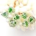 Green Flowers Dice Sets Polyhedral DND Dice for Dungeons and Dragons Role-Playing Tabpletop Game
