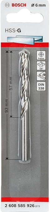 Bosch Professional Metal Drill Bit HSS-G DIN 338 Ø12.5x101x151 mm view 6