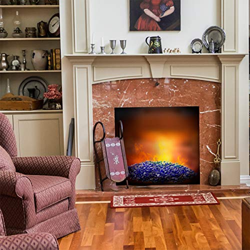 Mr. Fireglass 1/2" Reflective Fire Glass Beads for Fireplace Fire Pit