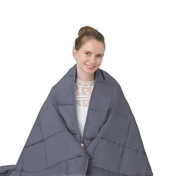 Jhmeng Weighted Blanket For Adults 20 Lbs For 190 240 Lbs 20 Heavy Blanket Cotton With Glass Beads