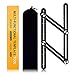 KEGOUU Multi Angle Measuring Ruler, Premium Aluminum Alloy Ultimate Marking Template Tool/Woodworking Tool for Craftsmen Builders DIY-ers (4 Sides, Black)