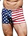 Neptio Men's American Flag Print Midcut Swimsuit