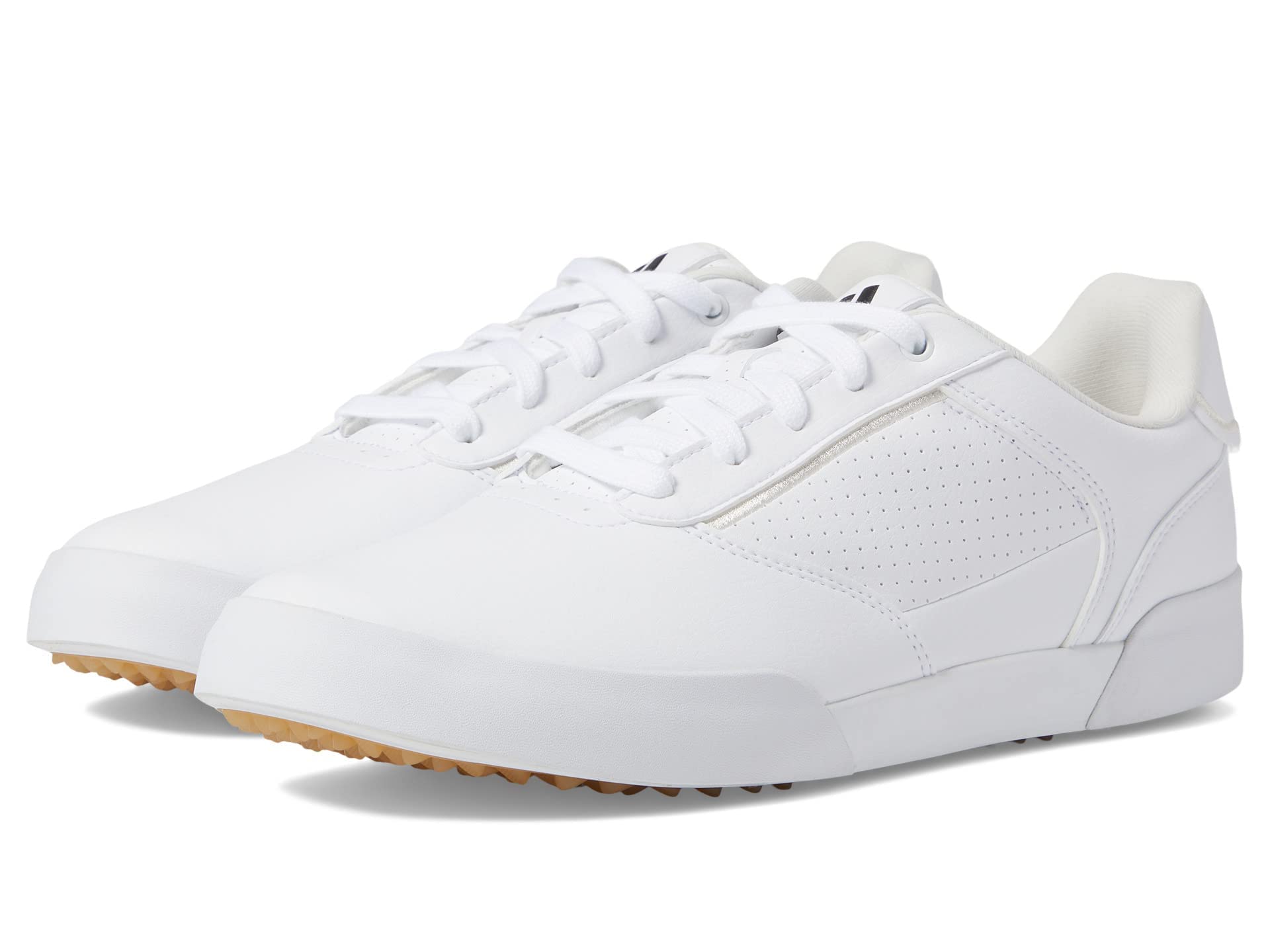 adidas Men’s Retrocross Spikeless Golf Shoes, Footwear White/Core Black/Chalk White, 11.5
