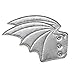 YuQi Shoe Wings Bat Glitter for Kids,Adults Shoe Accessory Fashion Your Life (Silver Glitter Bats)