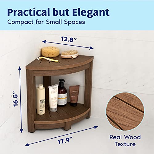 Corner Shower Stool for Shaving Legs Waterproof Bathroom Bench Seat