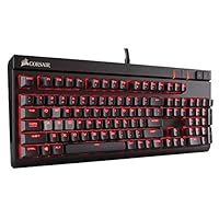 Corsair Gaming STRAFE, Black, Red LED, Cherry MX Brown Keyboard