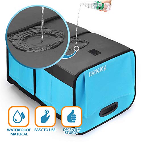 Homeve Trunk Organizer for Car, Car Storage, Reinforced Handles, Collapsible