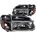 Anzo USA 111039 Ford Explorer Crystal with Amber Corner Black Headlight Assembly - (Sold in Pairs)