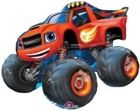 LoonBalloon BLAZE and the Monster Machines TRUCK Red Figure Birthday Party Mylar Balloon by LoonBalloon