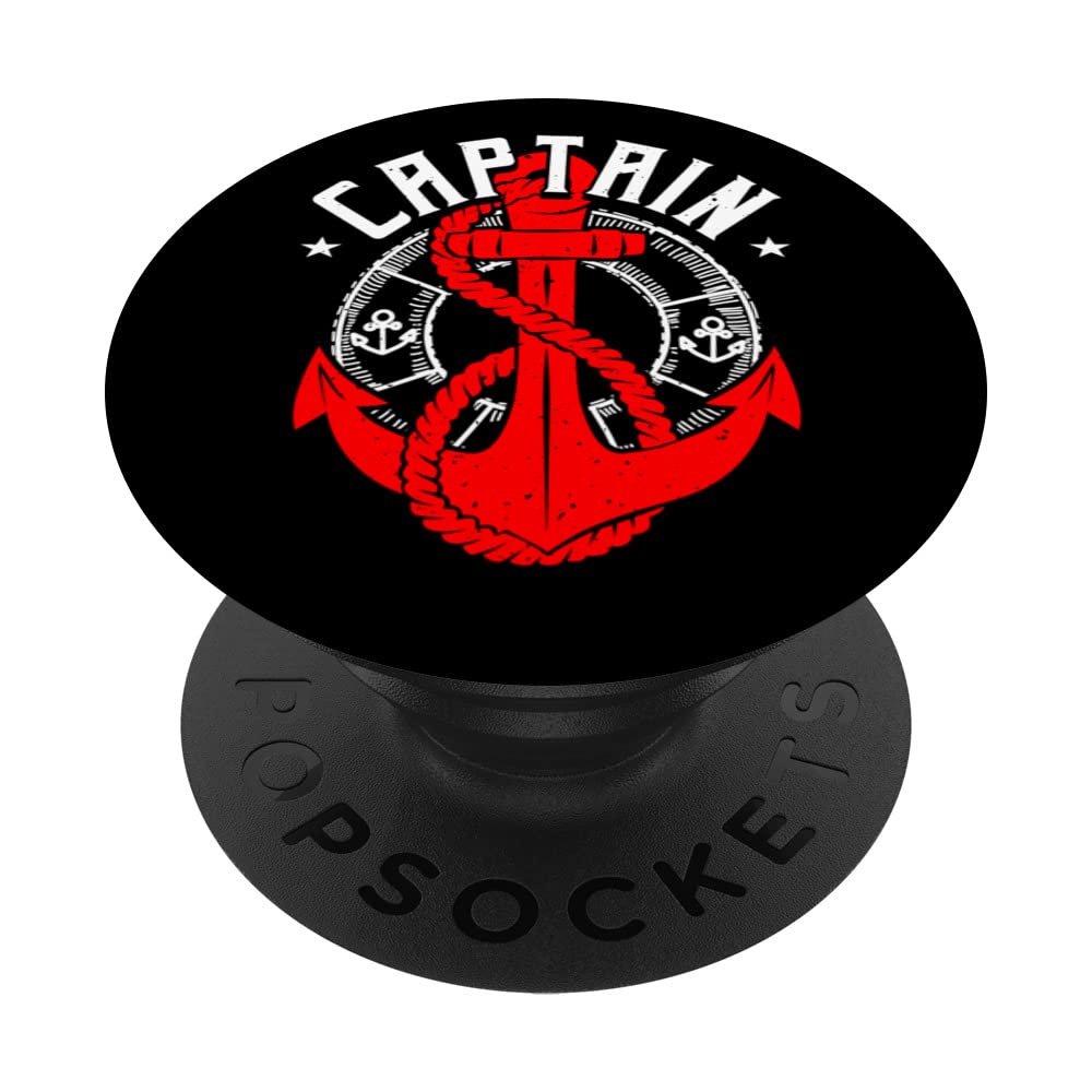 Captain Beach-Patrol Safety Lifeguard PopSockets Swappable PopGrip