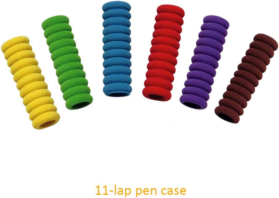 BOZEVON 10 Pieces Pencil Grips - Children Handwriting Pencil Grippers Aid Tool for Kids Adults Special Needs Righties or Lefties - Image 5