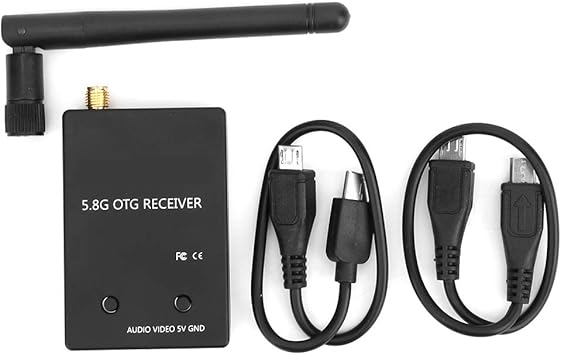 Amazon Com Uvc Otg 5 8g 150ch Audio Fpv Receiver For Phone And Computer Rp Sma Female Connector 2 4 X 1 6 X 0 4in Home Improvement