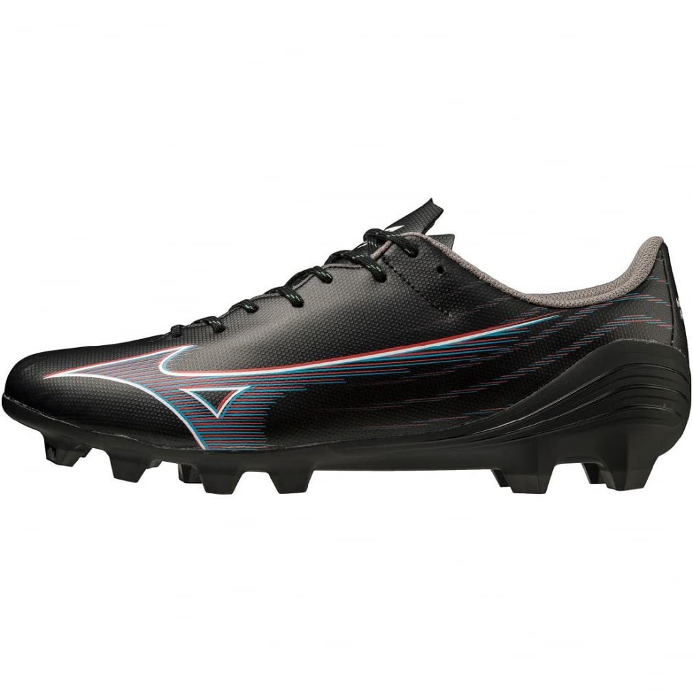 [ミズノ] サッカースパイク MIZUNO α ミズノアルファ SELECT フットボール 部活 軽量 ブラック/イグニッションレッド/ブルー 26.5 cm 2E の商品画像