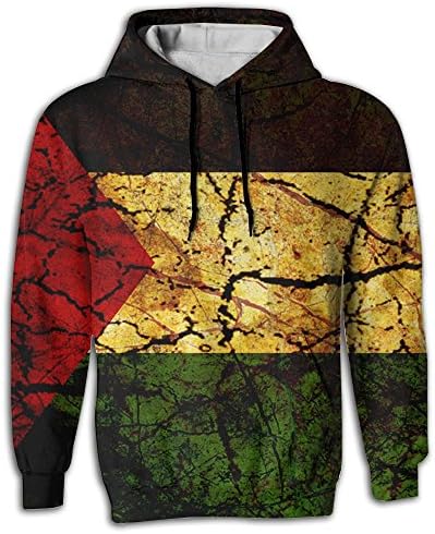 Llccxl Vintage Palestine Flag Hoodie Sweatshirt Hoodies Hooded Sport Outwear 3D Printed