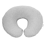 Premium Quality Nursing Pillow Cover by Mila Millie - Gray Chevron Unisex Design Slipcover - 100% Cotton Hypoallergenic - Great for Breastfeeding Mothers - Perfect Baby Shower Gift (Grey)