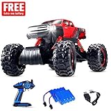 Geekper Electric RC Car Built with LED Headlights for Kids and Adult - Offroad Remote Control Cars RTR RC Buggy RC Monster Truck 1:12 4WD 2.4Ghz High Speed ( with 2 Rechargeable Battery )
