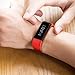 Activity Tracker LESHP I5 Plus Fitness Wristbands Tracker Waterproof Smart Bracelet Bluetooth 4.0 Wireless Activity Wristband for iPhone Android Phone (Red)