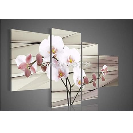 Xnfx Hand Painted Decorative Oil Painting On Canvas Pink Flowers