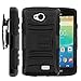 LG Transpyre Case, LG Transpyre Holster, Two Layer Hybrid Armor Hard Cover with Built in Kickstand